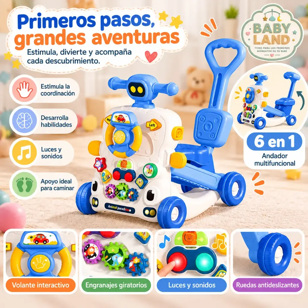 ANDADOR PARA BEBÉ 4EN 1
