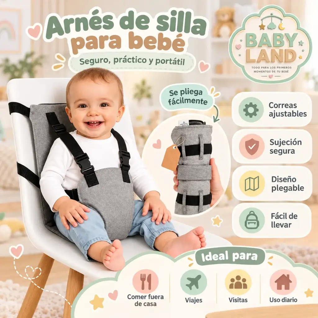 ARNES DE SILLA PORTATIL PARA BEBE