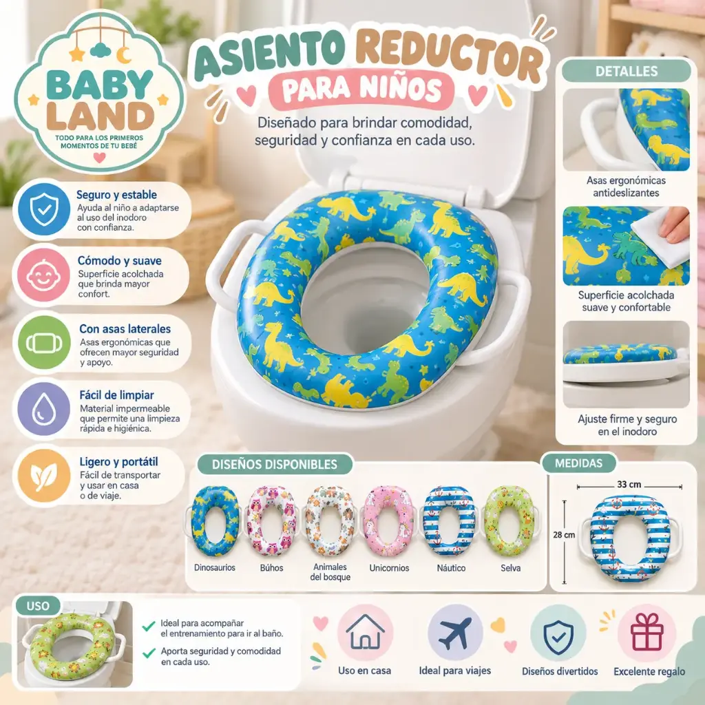 ASIENTO REDUCTOR PARA NIÑOS