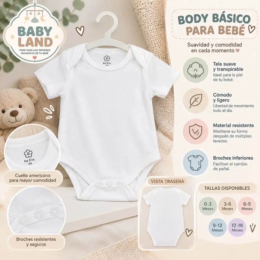 BODY BLANCO BEBE