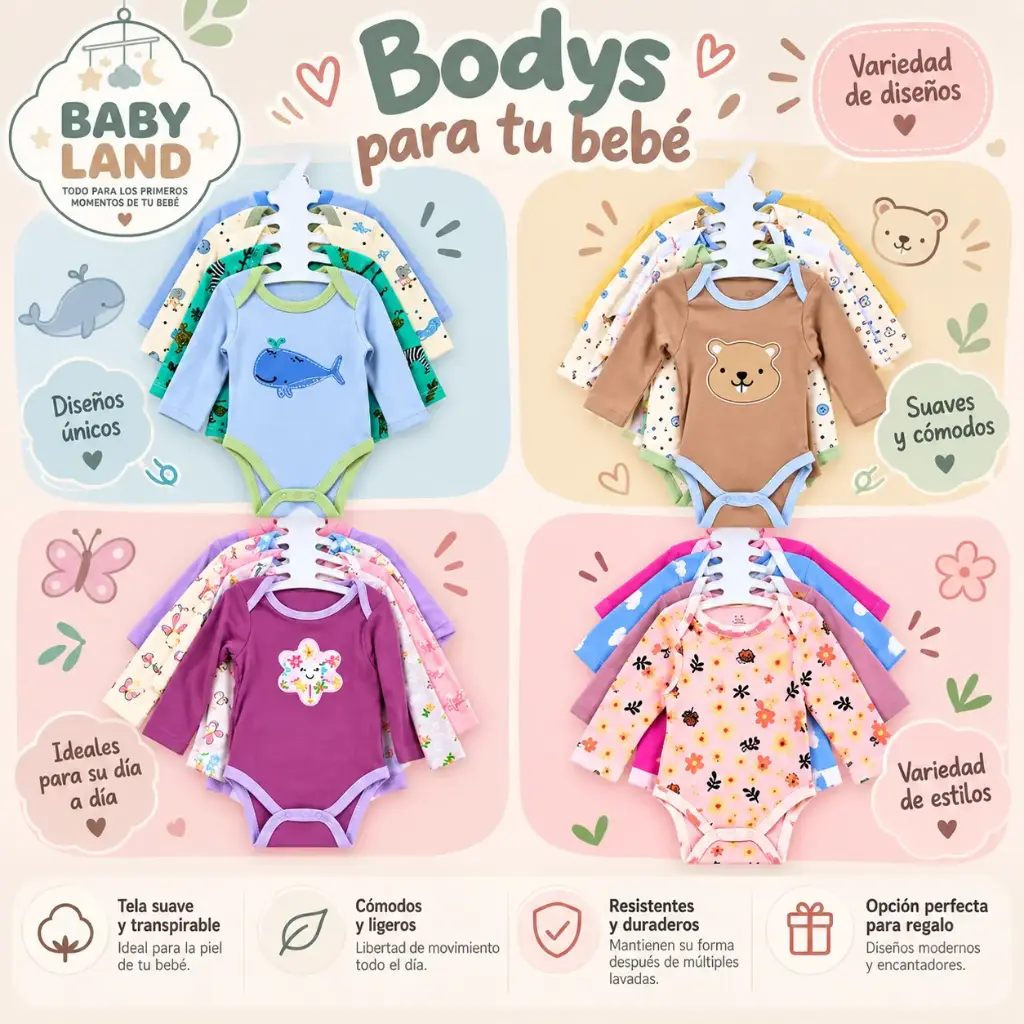 BODY MAGA LARGA BEBE