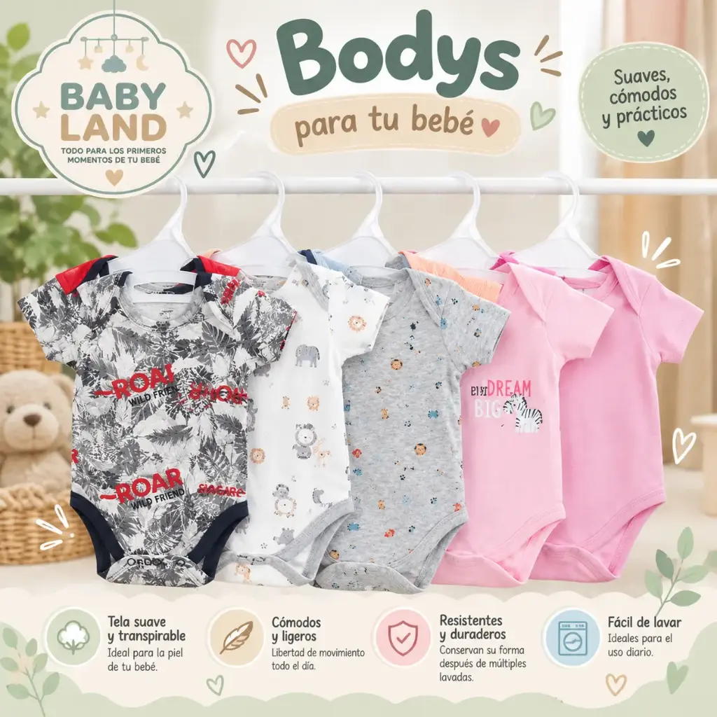 BODY PARA BEBE X3