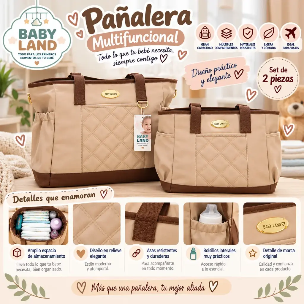 BOLSO PAÑALERO X3
