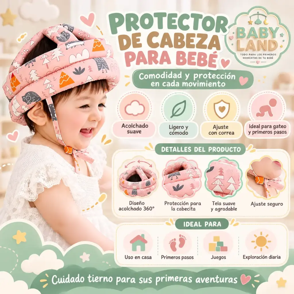 CASCO PROTECTOR PARA BEBE