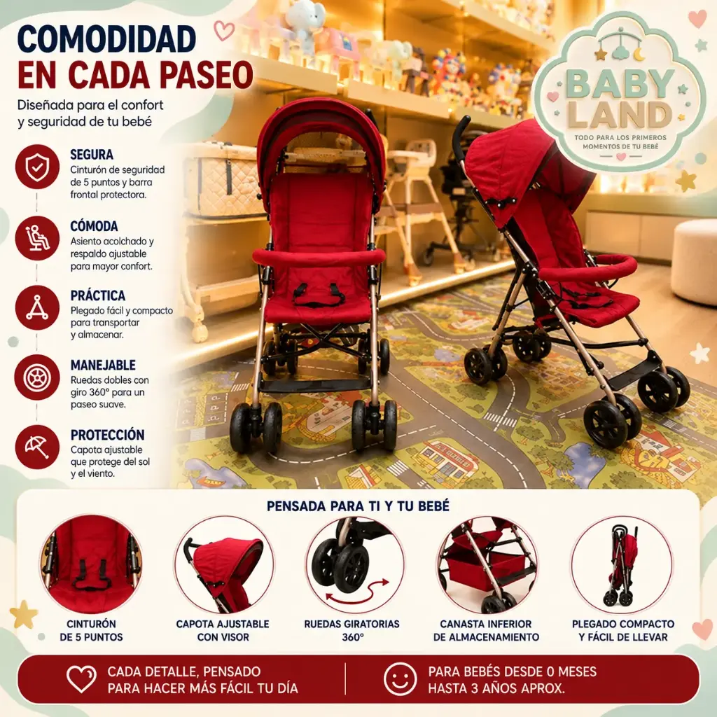 COCHE DE BEBE CONVERTIBLE