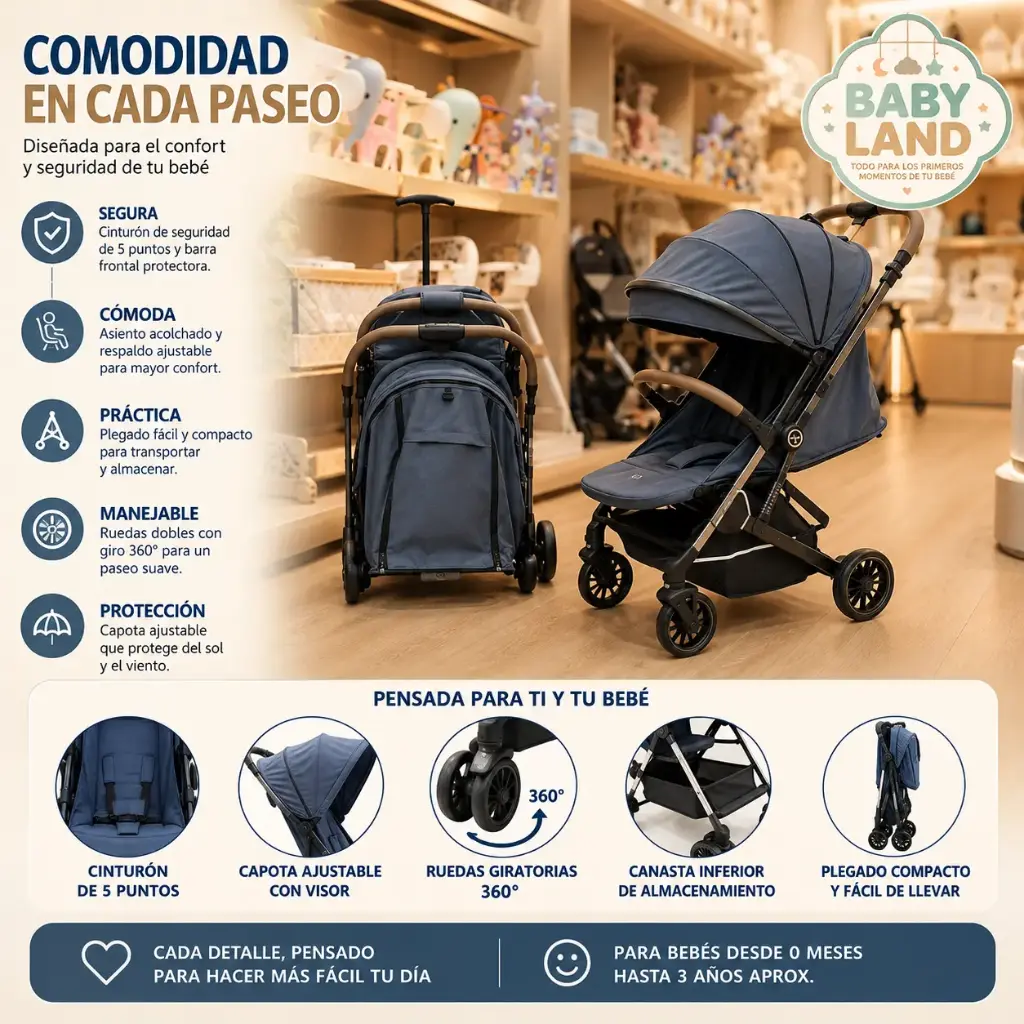 COCHE DE BEBE MOISES