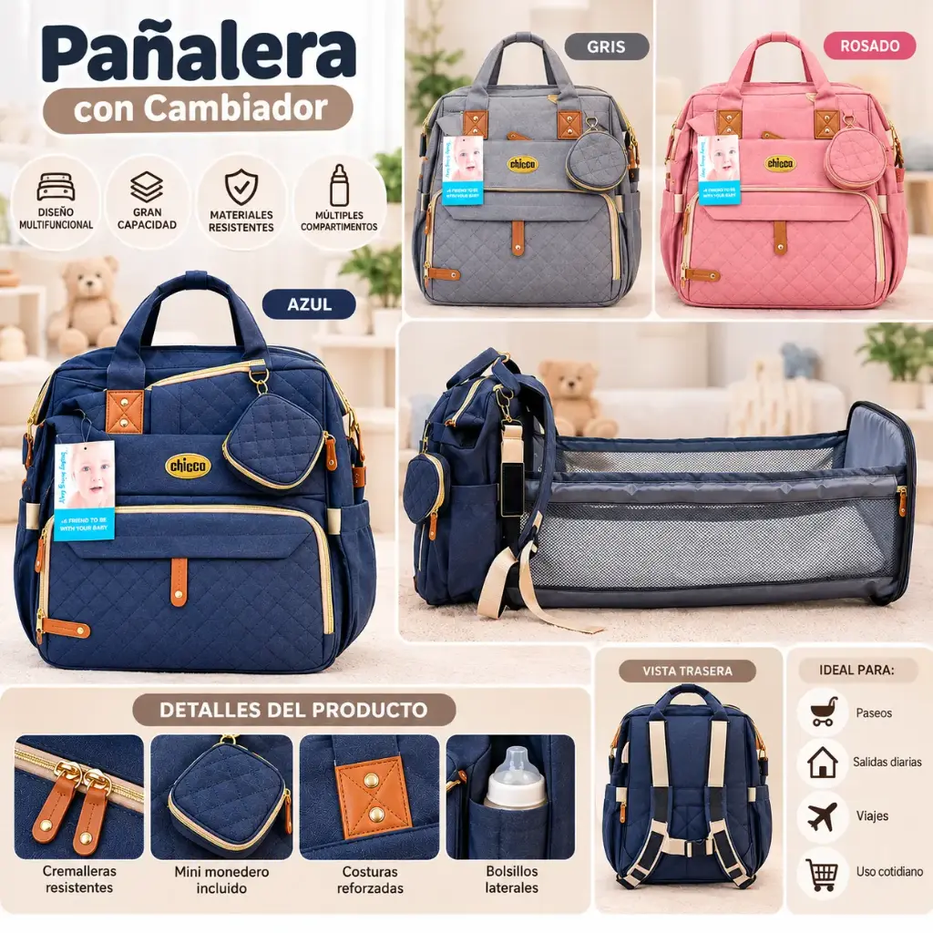 PAÑALERA CAMBIADOR DE BEBE