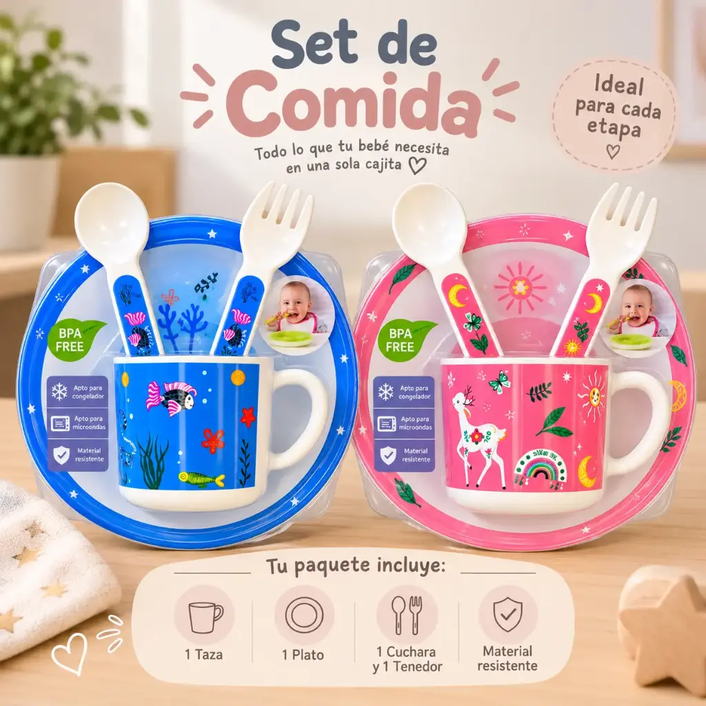 SET DE VAJILLA PARA BEBÉ