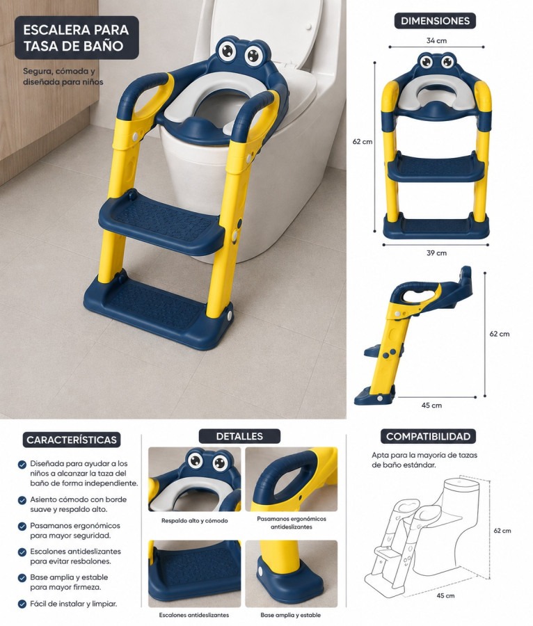 ESCALERA PARA BAÑO INFANTIL 202