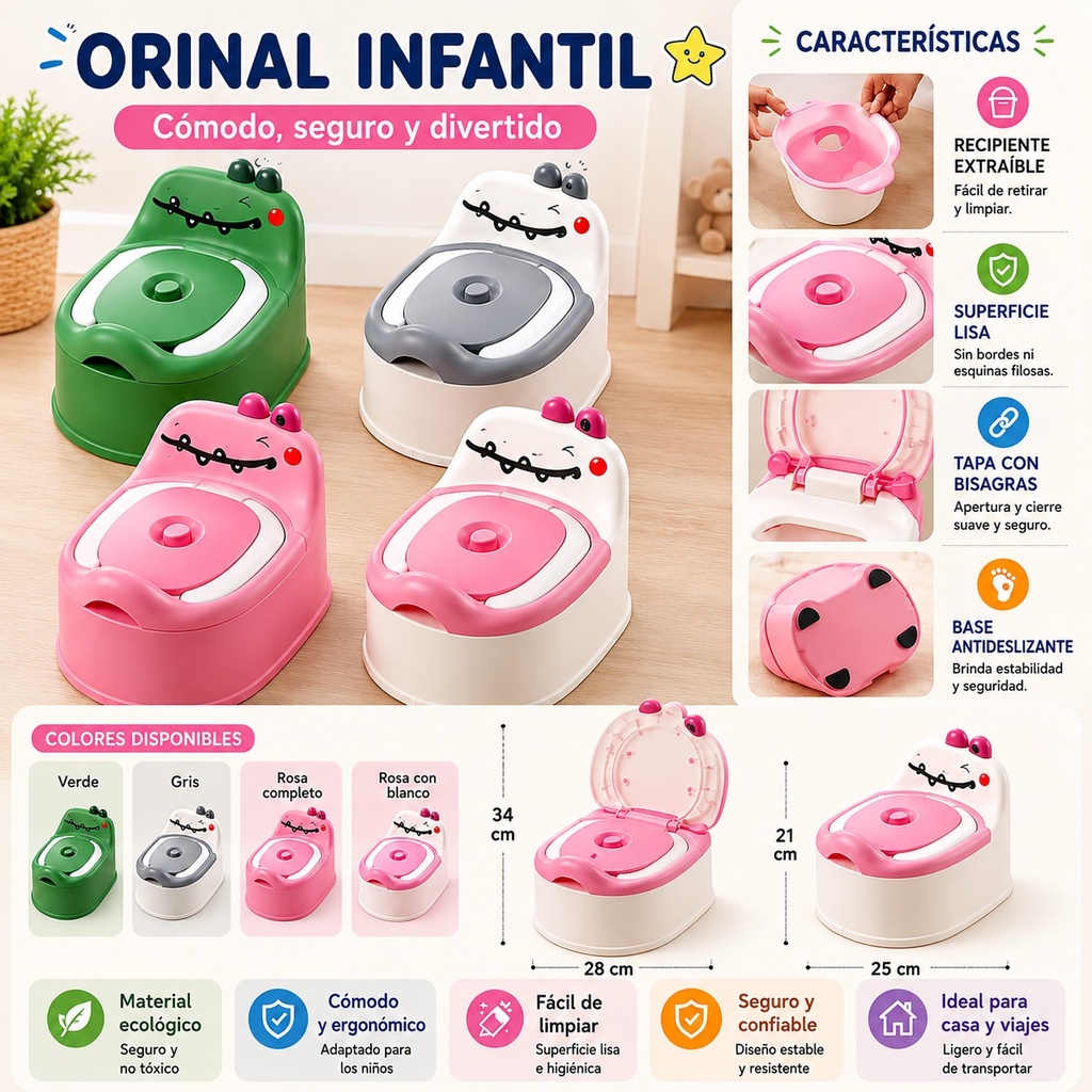 ORINAL INFANTIL DINOSAURIO