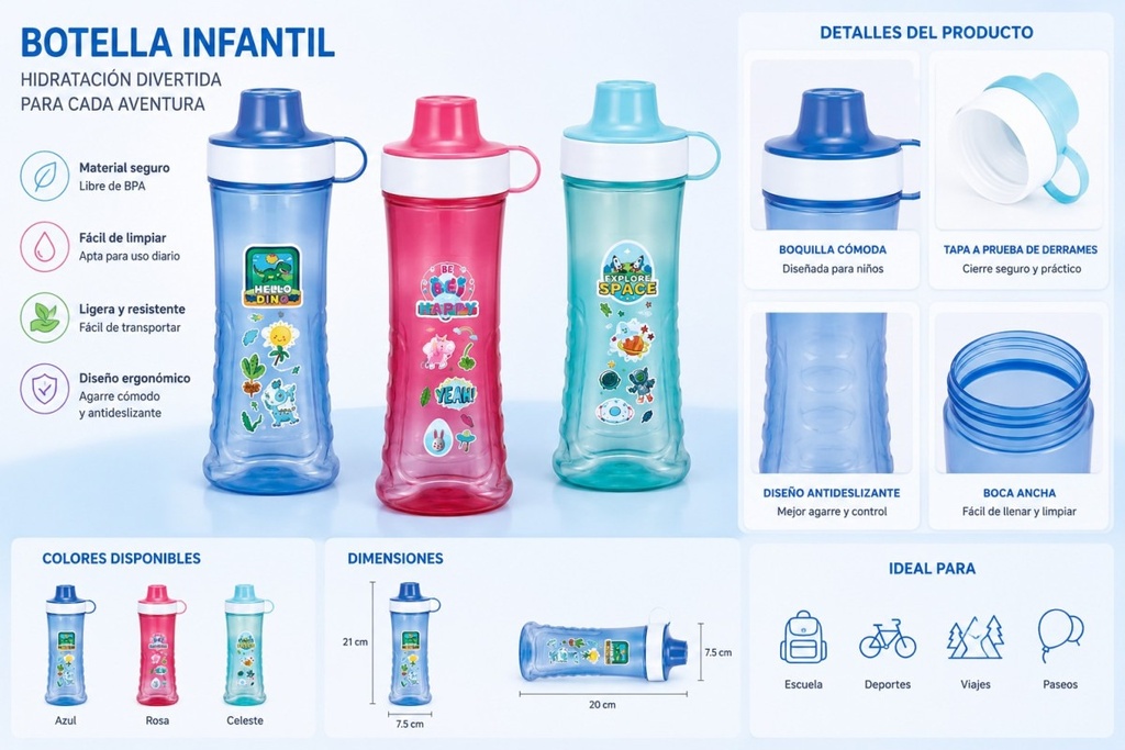 BOTILO BOTELLA TRANSPARENTE