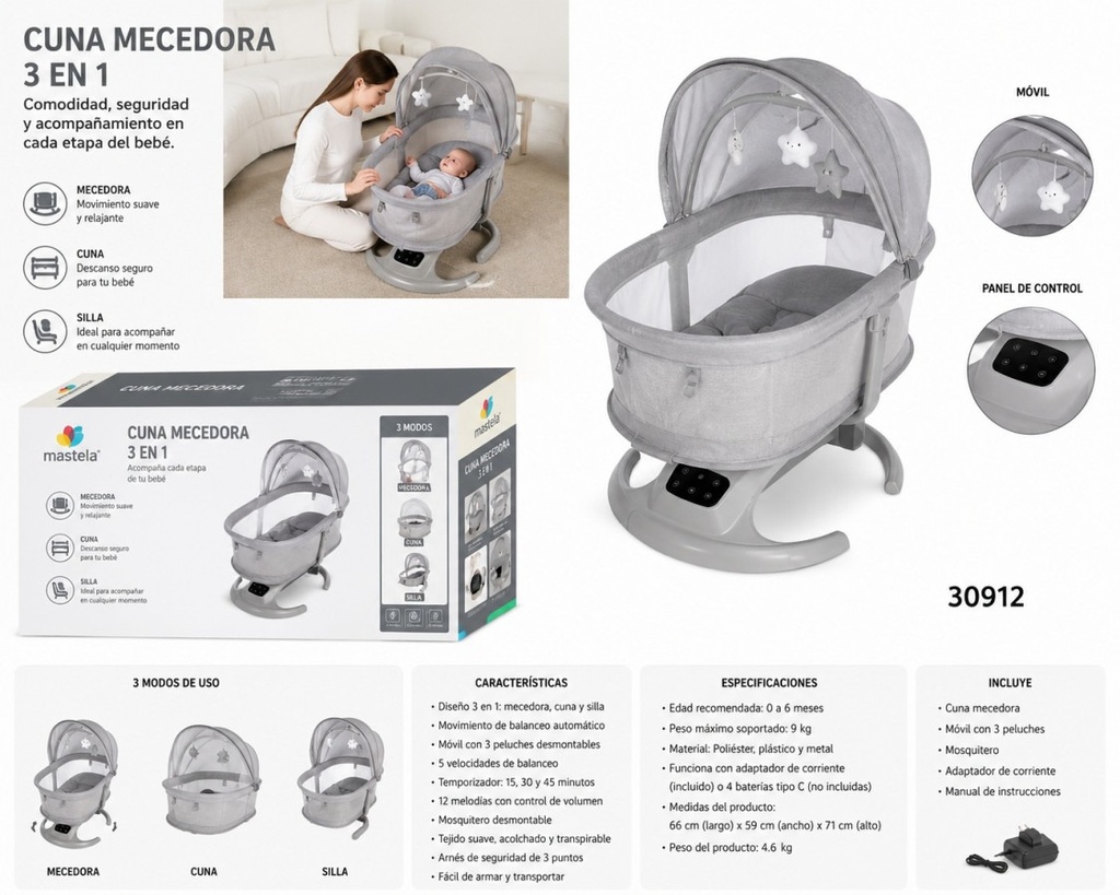 CUNA MESEDORA 3 EN 1