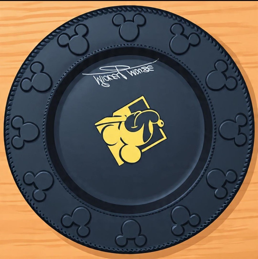 PLATO NEGRO MICKEY