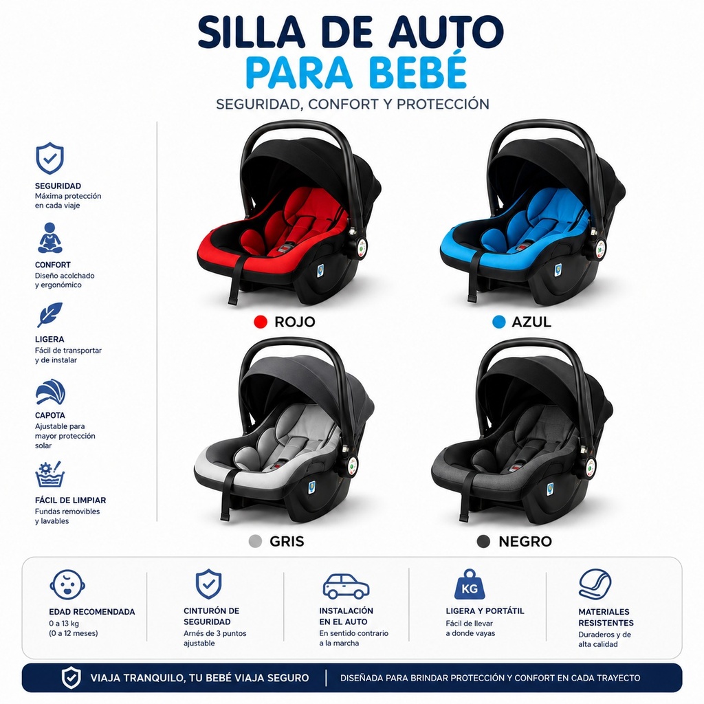 SILLA DE BEBE CARRO