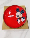 PLATO ROJO MICKEY